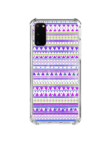 Coque Samsung Galaxy S20 FE Bandana Violet Azteque - Monica Martinez