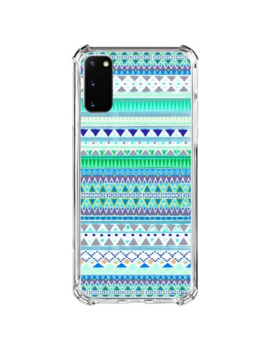 Samsung Galaxy S20 FE Case Chenoa Blue Aztec - Monica Martinez