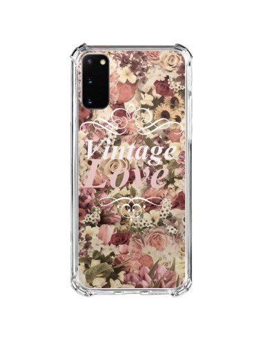 Samsung Galaxy S20 FE Case Vintage Love Flowers - Monica Martinez