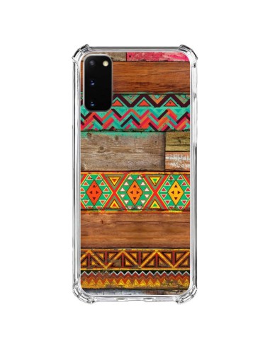 Coque Samsung Galaxy S20 FE Indian Wood Bois Azteque - Maximilian San