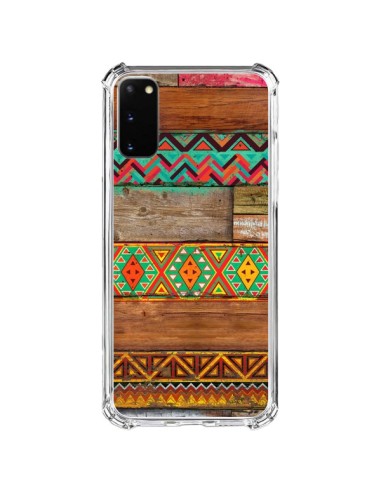 Cover Samsung Galaxy S20 FE Indian Wood Legno Azteque - Maximilian San