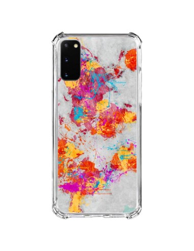 Coque Samsung Galaxy S20 FE Terre Map Monde Mother Earth Crying - Maximilian San