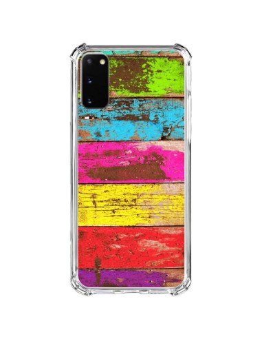 Cover Samsung Galaxy S20 FE Legno Colorato Vintage - Maximilian San