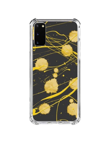 Coque Samsung Galaxy S20 FE Gold Splash Peinture Art - Maximilian San