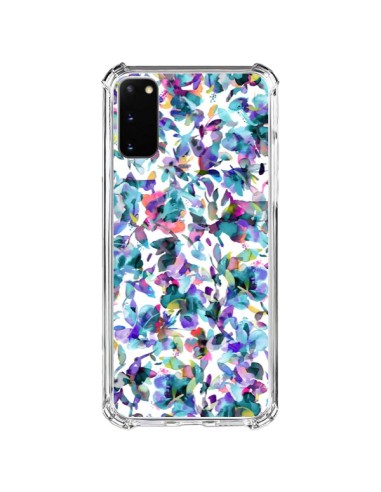 Samsung Galaxy S20 FE Case Aquatic Flowers Blue - Ninola Design