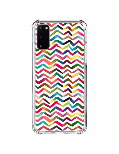 Samsung Galaxy S20 FE Case Chevron Stripes Multicolor - Ninola Design