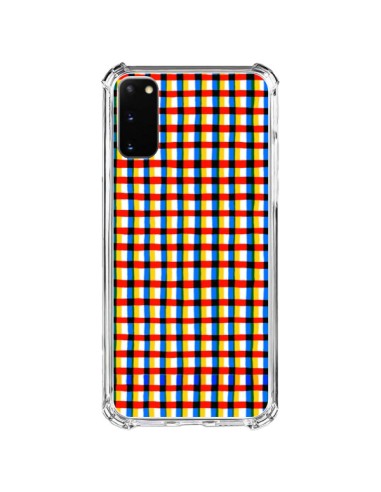 Coque Samsung Galaxy S20 FE Crossed Eyes Lines Red - Ninola Design