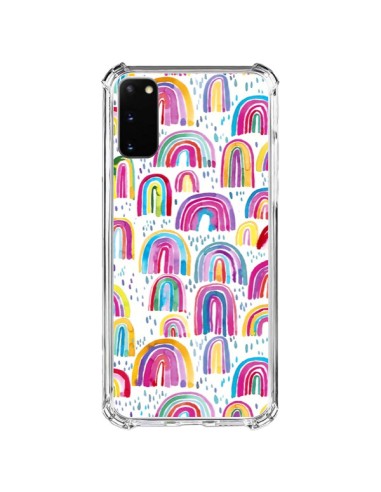 Coque Samsung Galaxy S20 FE Cute Watercolor Rainbows - Ninola Design