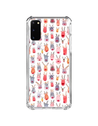 Cover Samsung Galaxy S20 FE Cute Winter Reindeers - Ninola Design