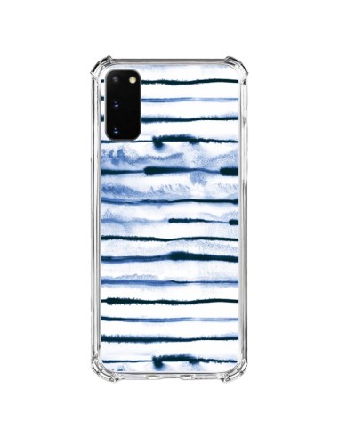 Samsung Galaxy S20 FE Case Electric Lines White - Ninola Design