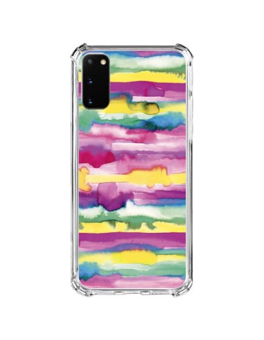 Samsung Galaxy S20 FE Case Gingham Vichy Pink - Ninola Design