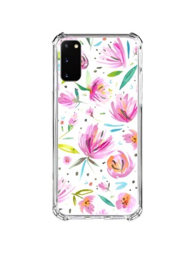 Cover Samsung Galaxy S20 FE Painterly Waterolor Texture Fiori - Ninola Design