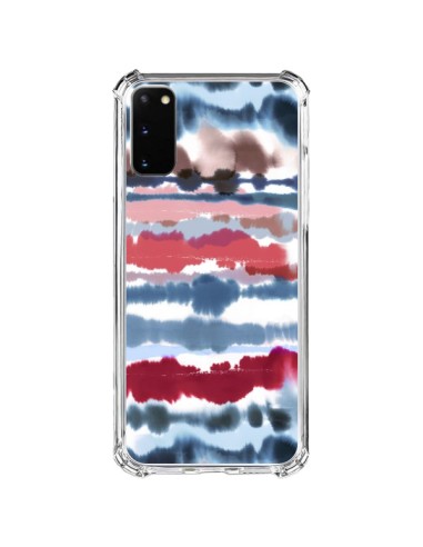 Cover Samsung Galaxy S20 FE Smoky Marble Watercolor Scuro - Ninola Design