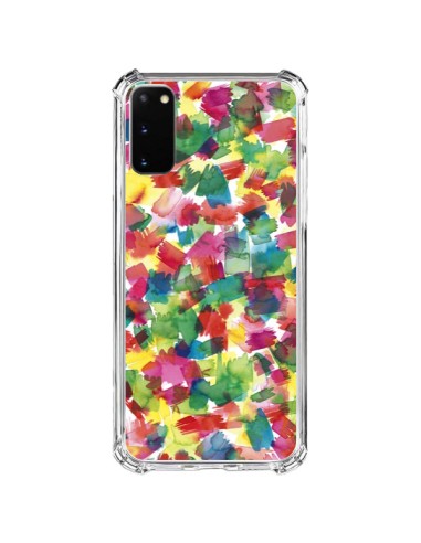 Cover Samsung Galaxy S20 FE Speckled Watercolor Blu - Ninola Design