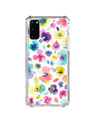 Cover Samsung Galaxy S20 FE Fiori Colorati Pittura - Ninola Design