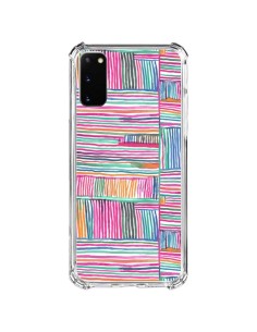 Coque Samsung Galaxy S20 FE Watercolor Linear Meditation Pink - Ninola Design