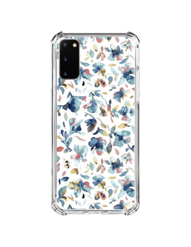 Cover Samsung Galaxy S20 FE Watery Hibiscus Blu - Ninola Design