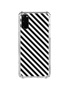 Samsung Galaxy S20 FE Case Candy Motivo rigato White e Black - Nico