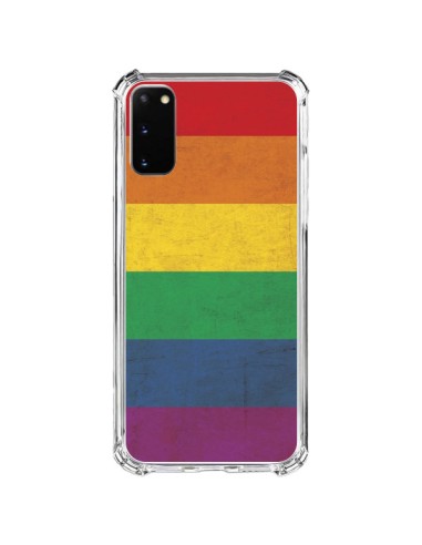 Coque Samsung Galaxy S20 FE Drapeau Arc En Ciel Gay - Nico