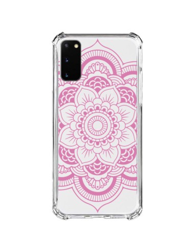 Samsung Galaxy S20 FE Case Mandala Pink Chiaro Aztec Clear - Nico