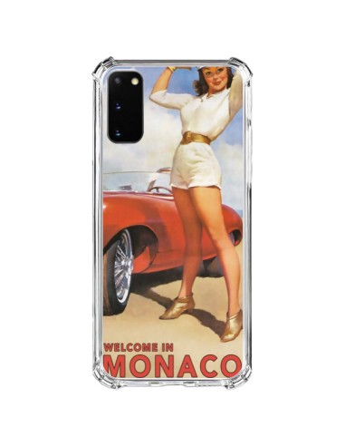 Coque Samsung Galaxy S20 FE Welcome to Monaco Vintage Pin Up - Nico