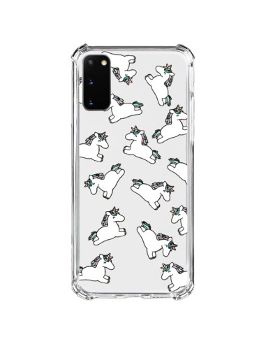 Coque Samsung Galaxy S20 FE Licorne Crinière Transparente - Nico