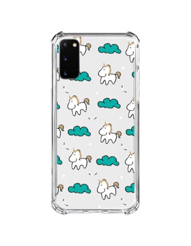 Samsung Galaxy S20 FE Case Unicorn and Clouds Clear - Nico