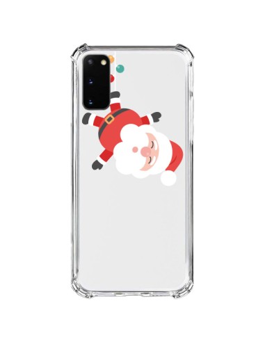 Coque Samsung Galaxy S20 FE Père Noël et sa Guirlande transparente - Nico