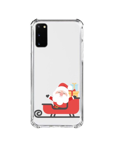 Cover Samsung Galaxy S20 FE Babbo Natale e la Slitta Trasparente - Nico