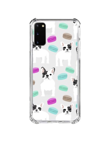 Samsung Galaxy S20 FE Case Dog Bulldog Macarons Clear - Pet Friendly