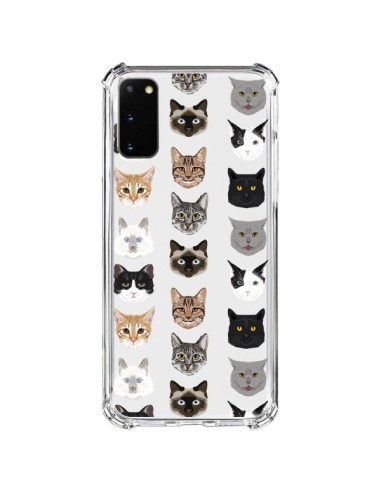 Coque Samsung Galaxy S20 FE Chats Transparente - Pet Friendly