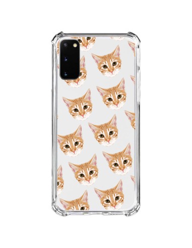 Coque Samsung Galaxy S20 FE Chats Beige Transparente - Pet Friendly