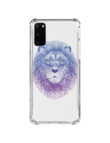 Cover Samsung Galaxy S20 FE Leone Animale Trasparente - Rachel Caldwell