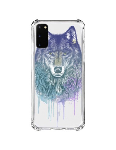 Cover Samsung Galaxy S20 FE Lupo Animale Trasparente - Rachel Caldwell