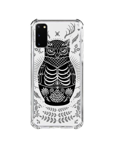 Coque Samsung Galaxy S20 FE Owl Chouette Hibou Squelette Transparente - Rachel Caldwell