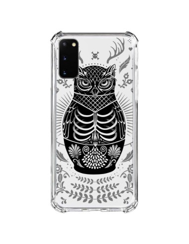 Cover Samsung Galaxy S20 FE Owl Gufo Scheletro Trasparente - Rachel Caldwell