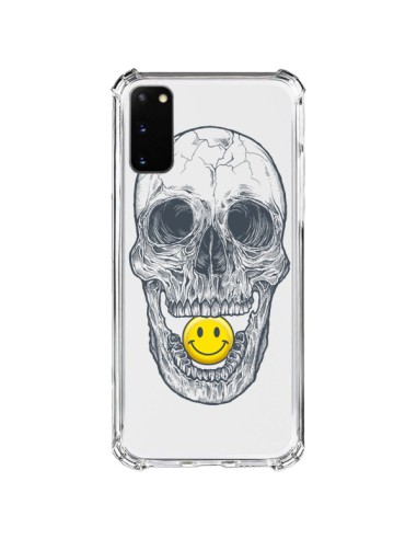 Coque Samsung Galaxy S20 FE Tête de Mort Smiley Transparente - Rachel Caldwell