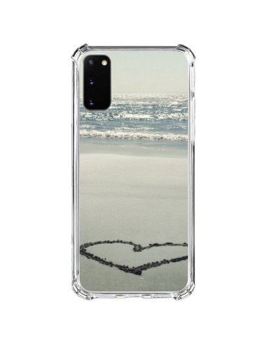 Coque Samsung Galaxy S20 FE Coeoeur Plage Beach Mer Sea Love Sable Sand - R Delean