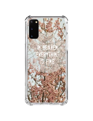 Coque Samsung Galaxy S20 FE In heaven everything is fine paradis fleur - R Delean