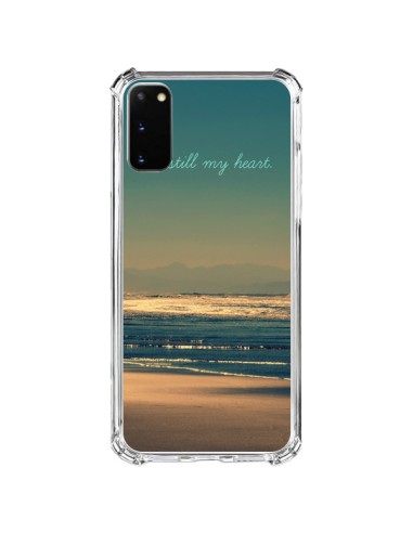 Coque Samsung Galaxy S20 FE Be still my heart Mer Sable Beach Ocean - R Delean