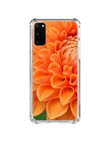 Coque Samsung Galaxy S20 FE Fleurs oranges flower - R Delean
