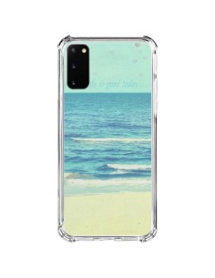Coque Samsung Galaxy S20 FE Life good day Mer Ocean Sable Plage Paysage - R Delean