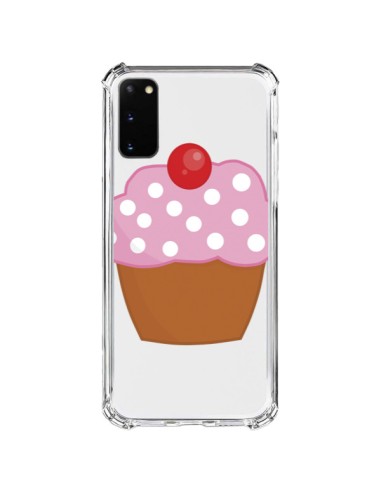 Cover Samsung Galaxy S20 FE Cupcake Ciliegia Trasparente - Yohan B.