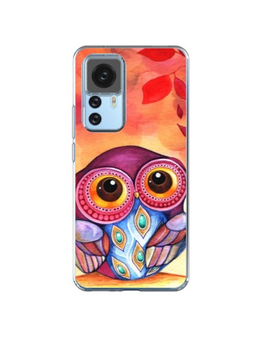 Coque Xiaomi 12T/12T Pro Chouette Feuilles Automne - Annya Kai