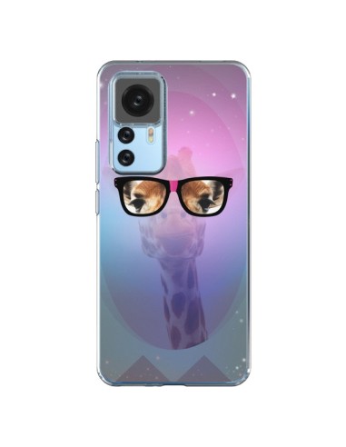 Coque Xiaomi 12T/12T Pro Girafe Geek à Lunettes - Aurelie Scour