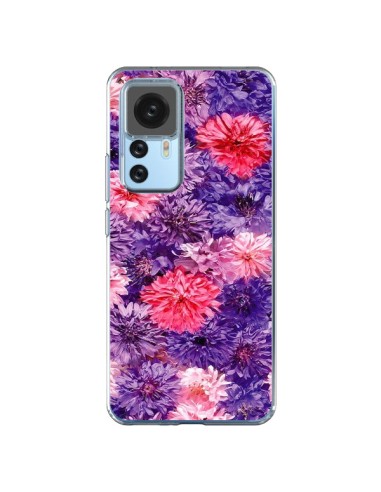 Xiaomi 12T/12T Pro Case Violet Flower Storm - Asano Yamazaki