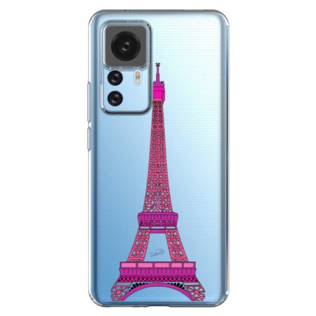 Xiaomi 12T/12T Pro Case Tour Eiffel Pink Paris Clear - Asano Yamazaki