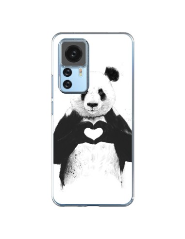 Xiaomi 12T/12T Pro Case Panda Love All you need is Love - Balazs Solti