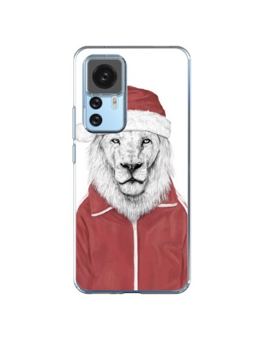 Coque Xiaomi 12T/12T Pro Santa Lion Père Noel - Balazs Solti
