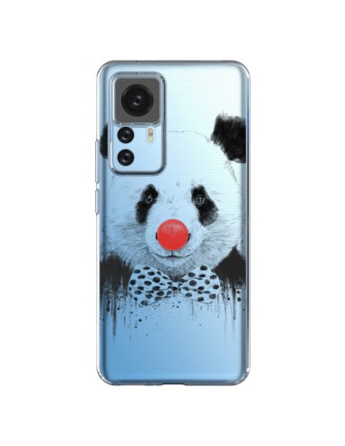 Cover Xiaomi 12T/12T Pro Clown Panda Trasparente - Balazs Solti